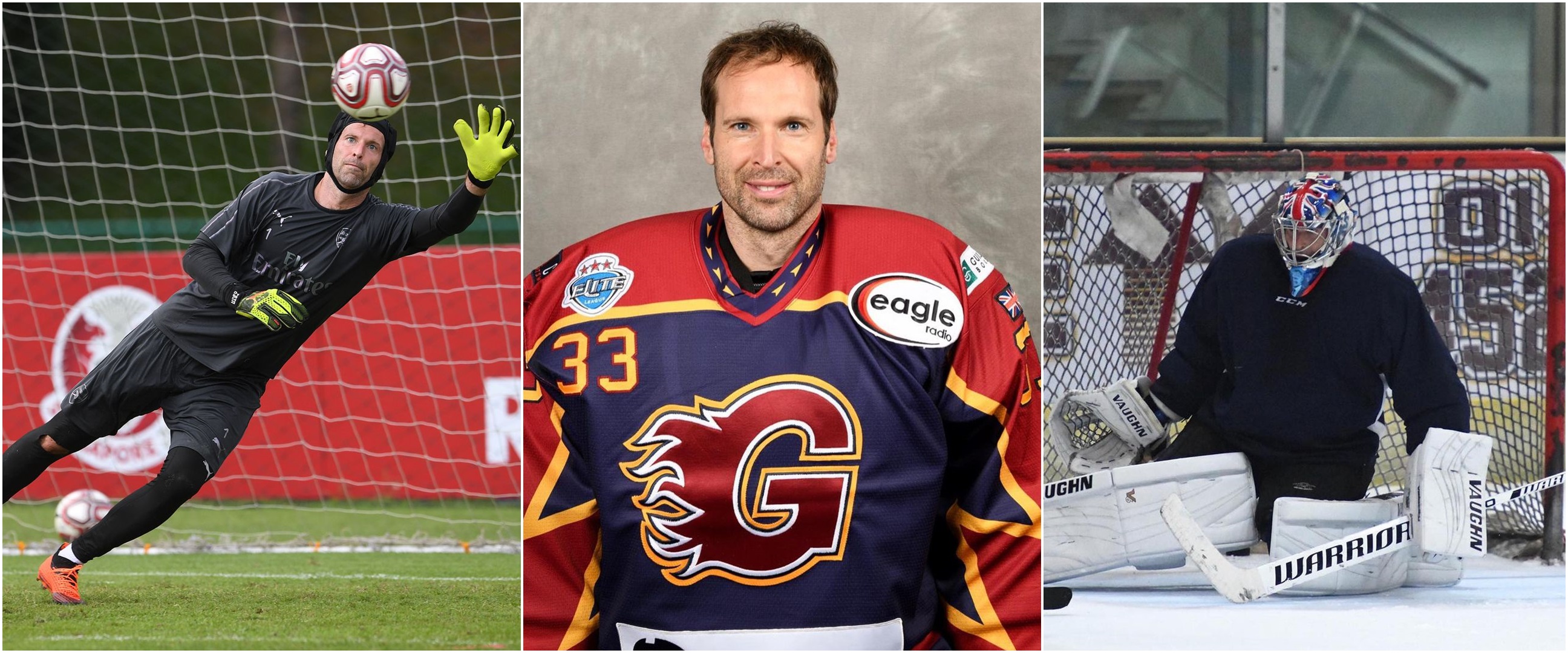 Bekas kiper Ceko Piala Dunia 2006 ini alih profesi jadi pemain hoki es