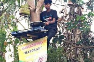 11 Tingkah kocak orang jualan di tempat nggak biasa, nyeleneh abis