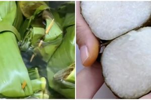Trik bikin lontong daun pisang biar isinya padat dan tak mudah basi