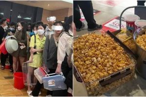 11 Momen warga Vietnam bawa panci jumbo ke bioskop, demi free popcorn