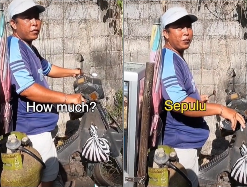 Momen bule beli bakso keliling di Bali, sikap pedagang disorot