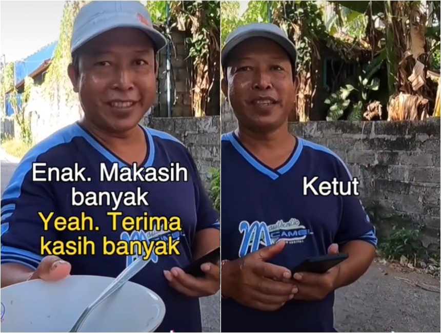 Momen bule beli bakso keliling di Bali, sikap pedagang disorot