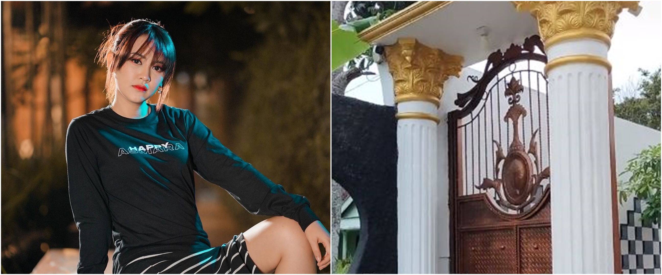 Penampakan rumah Happy Asmara ini bikin kagum, megah banget