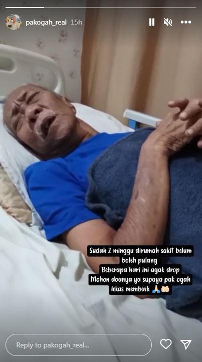 Kembali stroke, istri ungkap kondisi mengkhawatirkan Pak Ogah