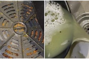 Cara mudah mencuci air fryer, noda dan sisa minyak auto hilang