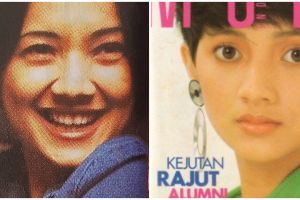 7 Potret Cut Mini jadi model majalah jadul, konsisten berambut cepak