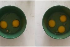 Trik mudah mengambil serpihan cangkang telur tanpa bikin tangan kotor