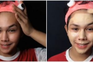 Transformasi cowok dimakeup ini bikin melongo, mirip Vanesha Prescilla