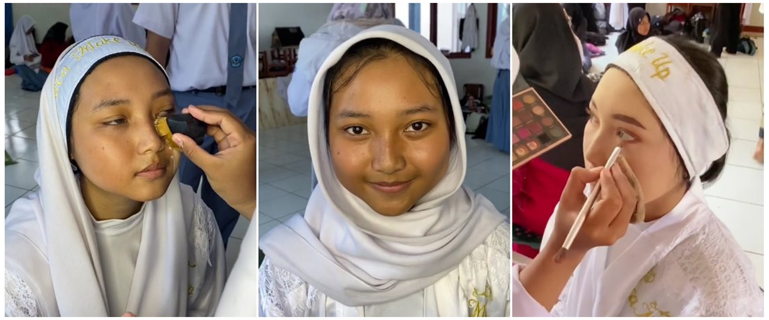 Aksi siswa SMA praktik nikah ini totalitas abis, dirias bak sungguhan