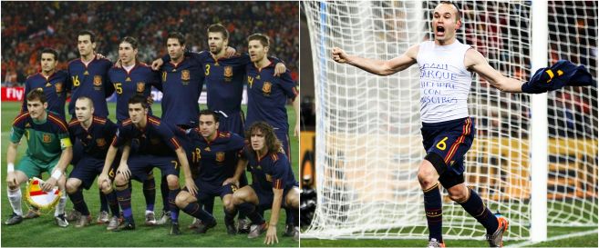 Kabar terkini skuad Spanyol juara Piala Dunia 2010, Iniesta ke Jepang