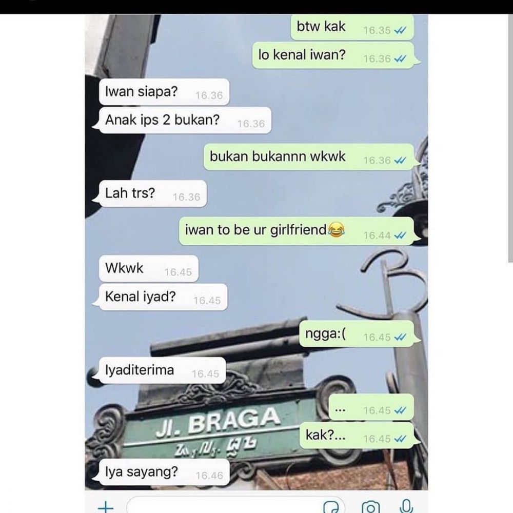 11 Chat orang ngajak pacaran nggak romantis, endingnya bikin ngakak