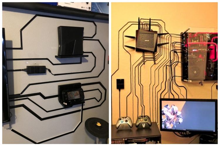 11 Ide kreatif rapikan kabel konsol game, enak dipandang dan dimainkan