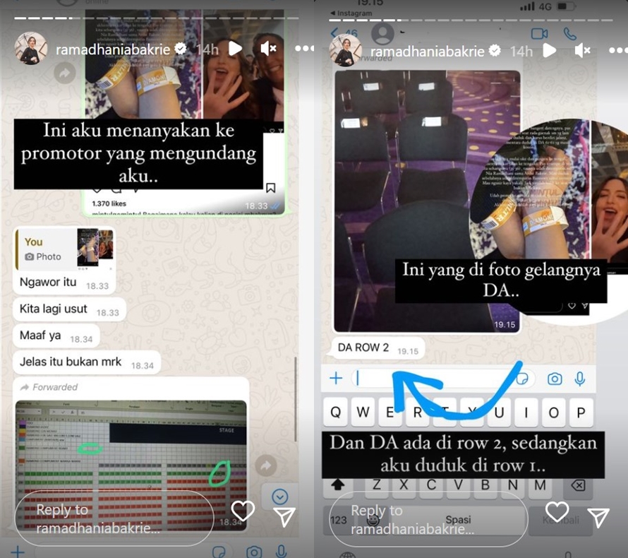 Disebut serobot kursi penonton konser MLTR, Nia Ramadhani klarifikasi