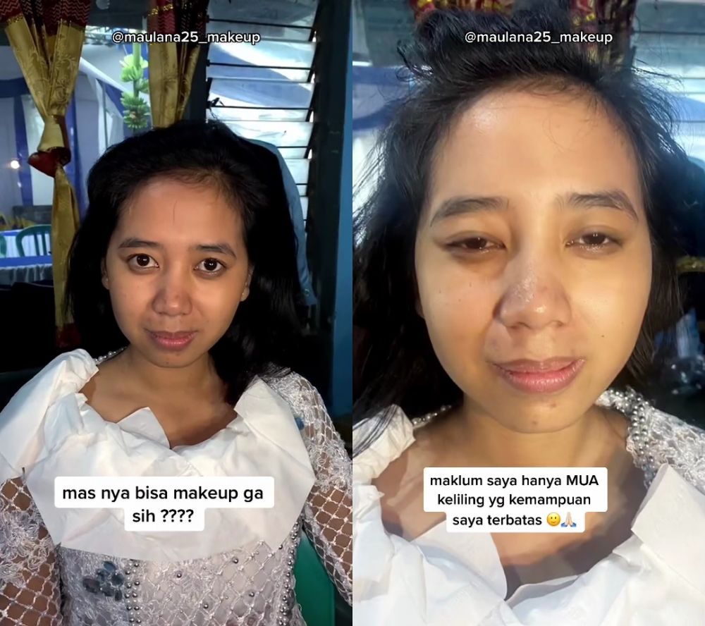 Riasan awal dibilang seperti cat, hasil makeup manten ini bak priyayi