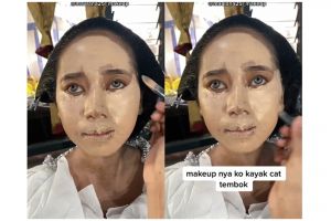 Riasan awal dibilang seperti cat, hasil makeup manten ini bak priyayi