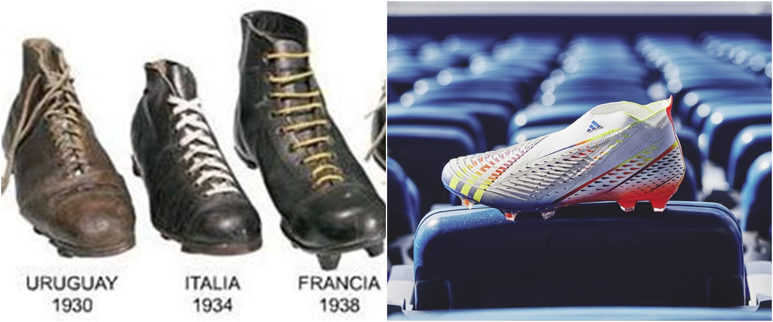 Evolusi sepatu sepak bola dari masa ke masa, kini jadi barang branded