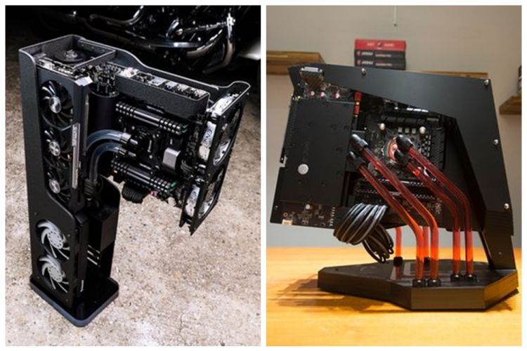 11 Hasil modifikasi casing PC dengan bentuk asimetris, estetik & unik