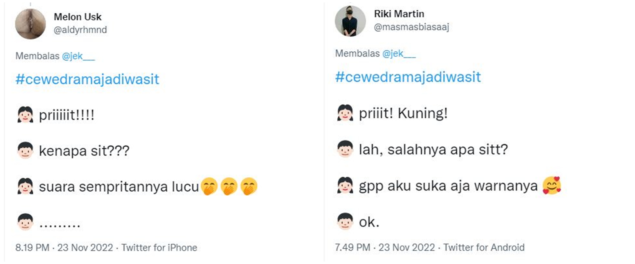 11 Cuitan kocak 'Cewe Drama Jadi Wasit' bikin emosi sekaligus bingung
