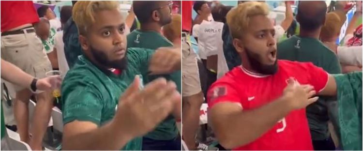 Nggak setia, fans ini ganti baju saat Arab Saudi kalah dari Polandia