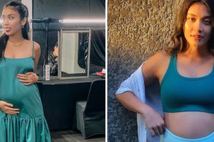 11 Pesona Canti Tachril pamer baby bump, parasnya dipuji kian glowing