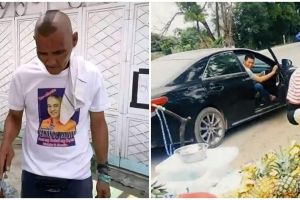 11 Potret lucu gaya rambut pedagang ini bikin pembeli salah fokus