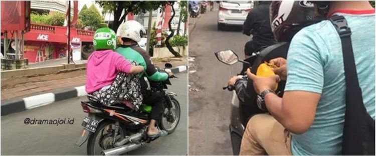 Tingkah absurd orang boncengan motor