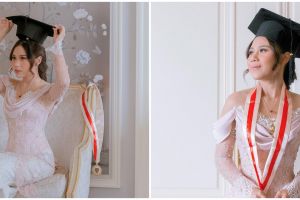 11 Momen wisuda Nadin Amizah pelantun 'Bertaut', sandang gelar S.I.Kom