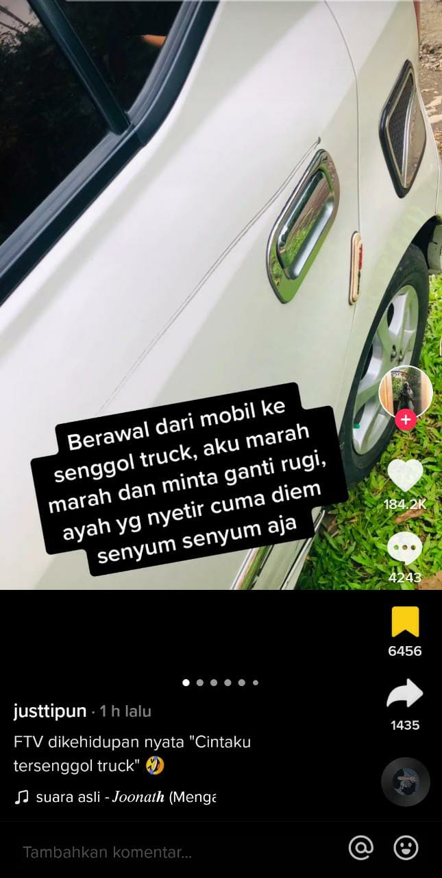 Berawal dari mobil tersenggol truk, kisah cinta wanita ini bak drama FTV