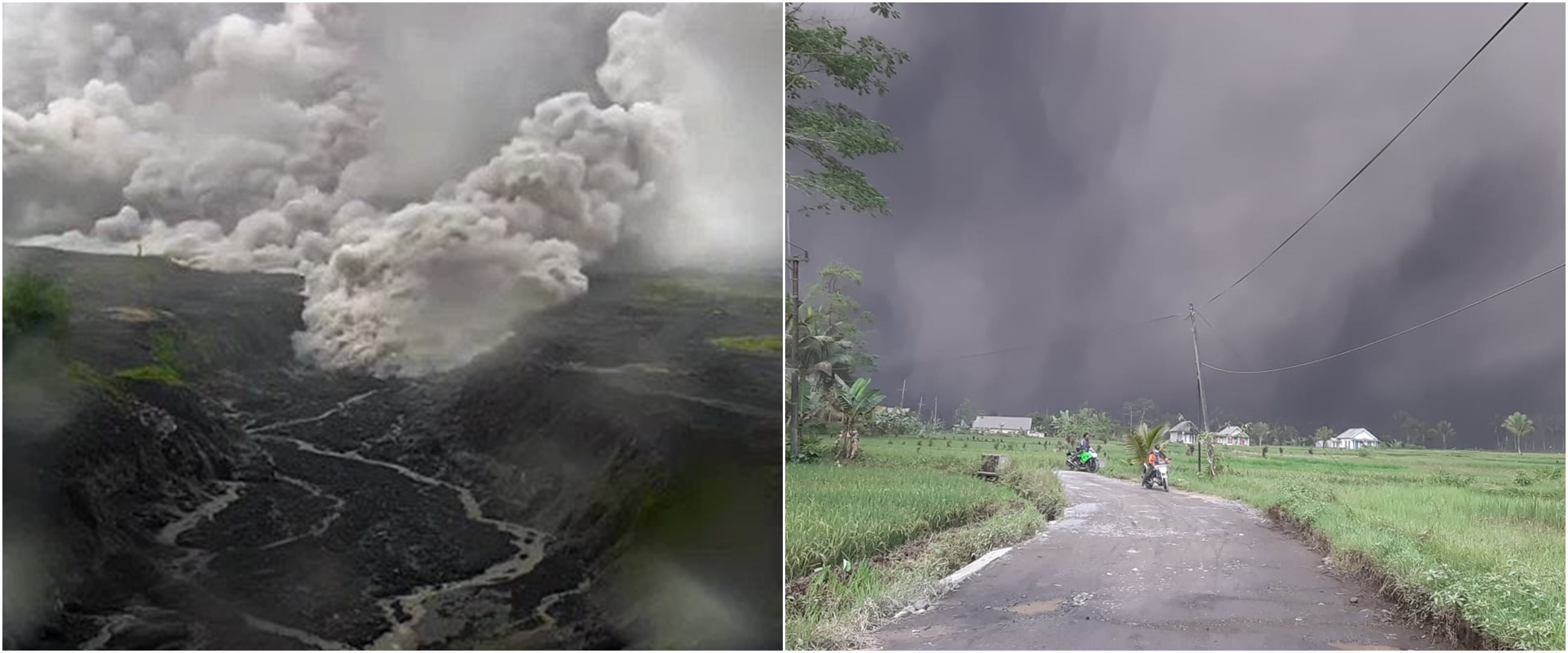 9 Potret terkini kondisi Gunung Semeru, jalanan tertutup awan guguran panas
