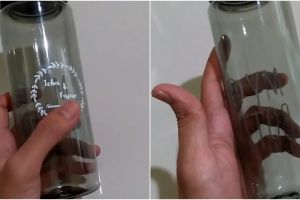 Cara mudah menghilangkan label sablon di botol plastik, auto bersih tanpa bekas