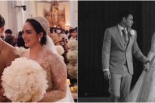 11 Pesona Chelsea Islan di momen pernikahan, pakai penutup kepala unik