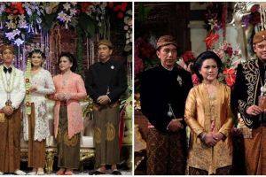 9 Gaya Jokowi-Iriana saat siraman pernikahan ketiga anaknya, busana bernuansa cerah jadi andalan
