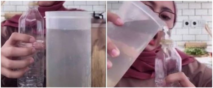 Trik Menuang Air Dari Gelas Ke Botol Agar Tidak Tumpah Meski Tanpa Corong 5378