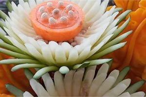 Trik menyimpan garnish untuk tumpeng, tetap segar dan cantik hingga 1 minggu