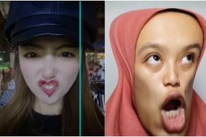 Tak mau ketinggalan zaman, 11 aksi kocak orang pakai filter viral di TikTok ini bikin ngakak