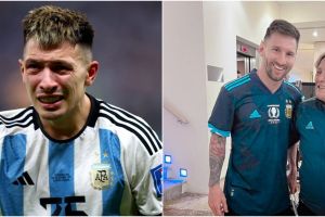 Momen emosional Lisandro Martinez usai kemenangan Argentina ke final, ajak ibu bertemu Messi