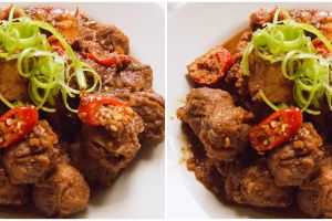 Resep bakso tahu bumbu kacang kecap, gurih dan pedasnya bikin nggak bosan