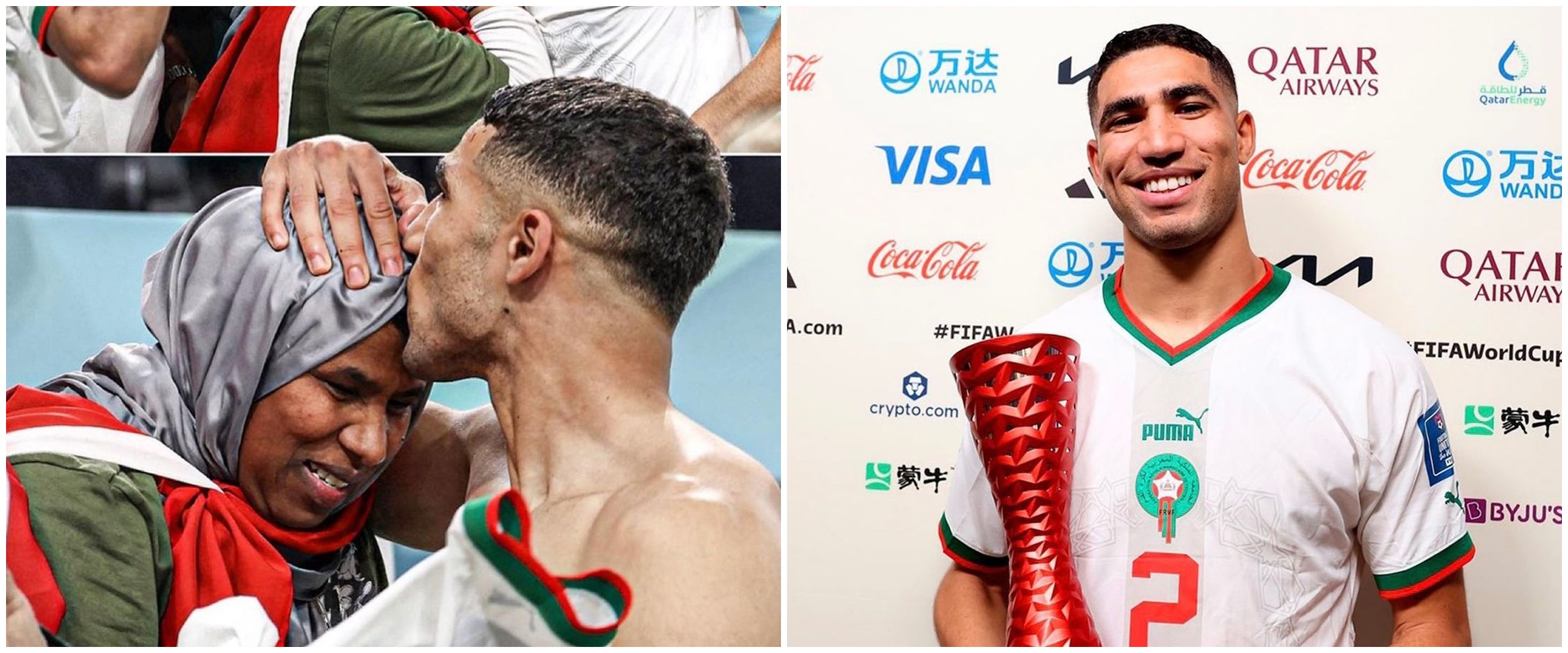 Viral pelayan restoran cepat saji mirip Achraf Hakimi, potretnya bikin susah dibedain