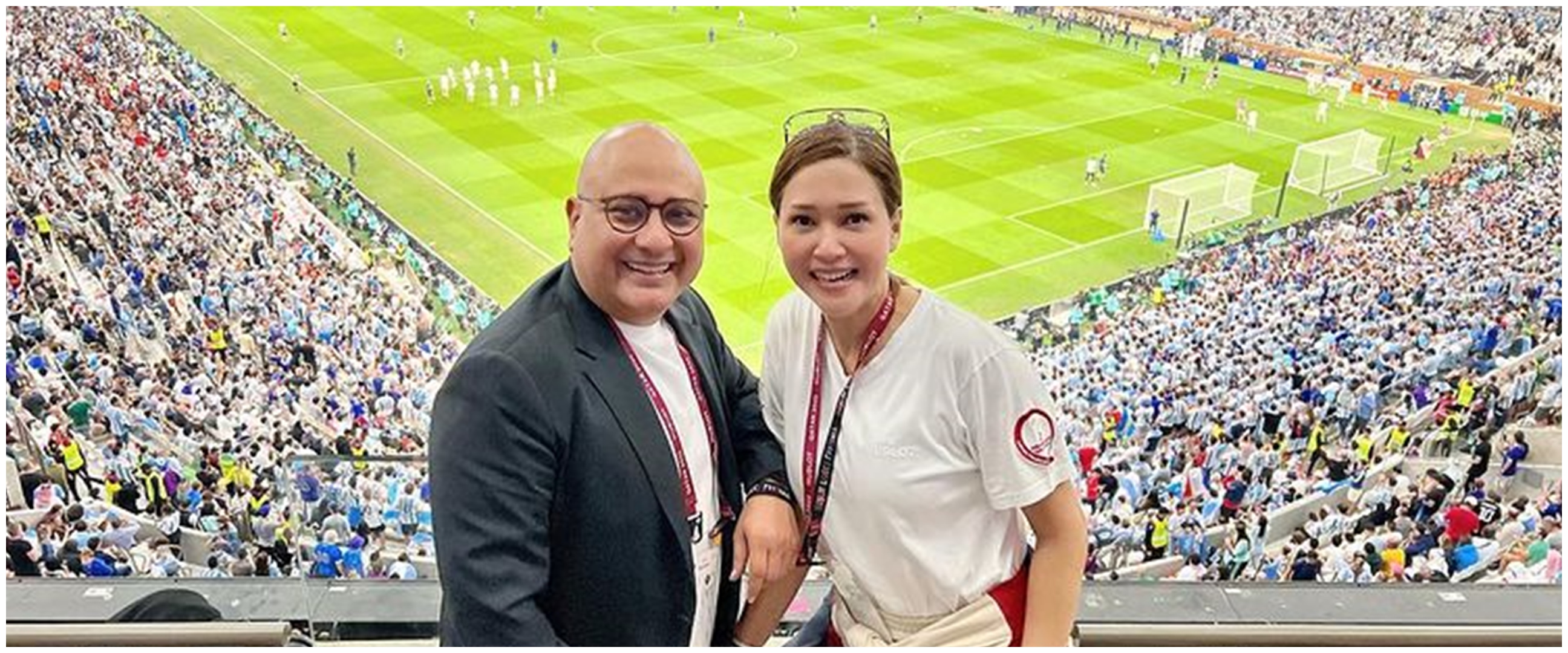 Potret keseruan 6 seleb nonton langsung final Piala Dunia 2022 di Qatar, Maia Estianty jagokan Prancis