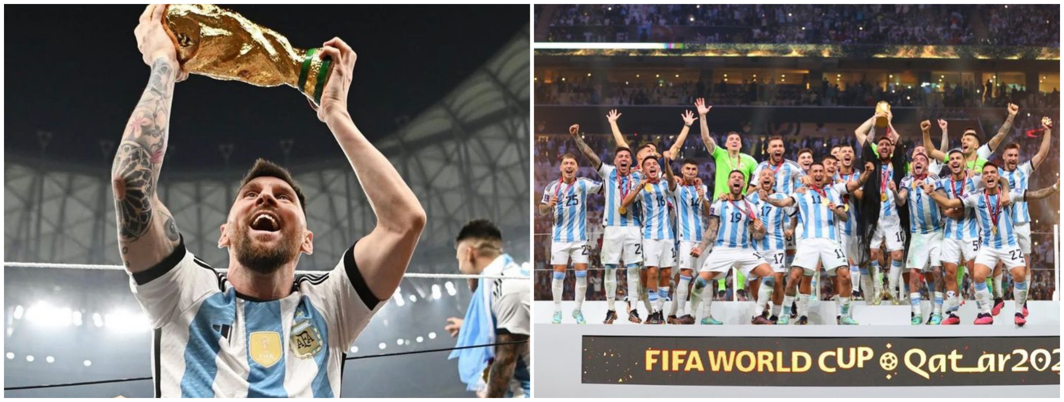 Jadi sorotan saat angkat trofi Piala Dunia 2022, ini makna dibalik jubah yang dipakai Messi
