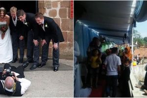 9 Aksi kocak fotografer ambil gambar acara pernikahan ini bikin ketawa geli