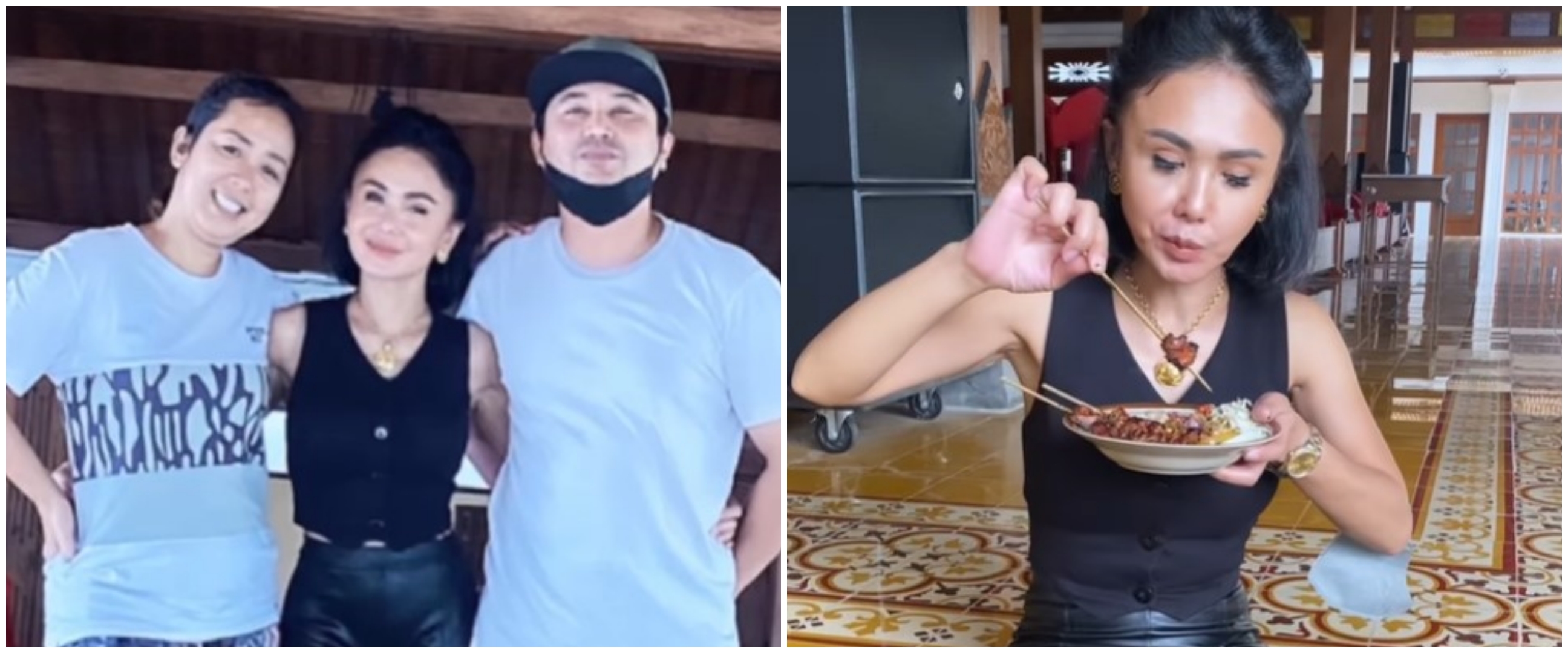 Yuni Shara sowan rumah Soimah di Jogja, ekspresi pertama jajal sate klatak bikin ikut ngiler