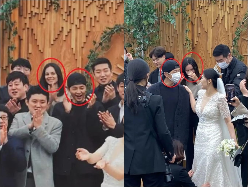 Song Joong-ki dan pacar hadiri pesta pernikahan, wajah tanpa makeup bikin salah fokus