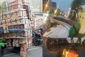 11 Potret driver ojol saat mengantar barang ini bikin geleng-geleng kepala