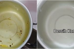 Nggak pakai sabun, ini trik simpel bersihkan noda kunyit di panci