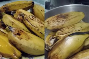 Cara sederhana merebus pisang kepok agar warnanya tetap cerah dan tak menghitam