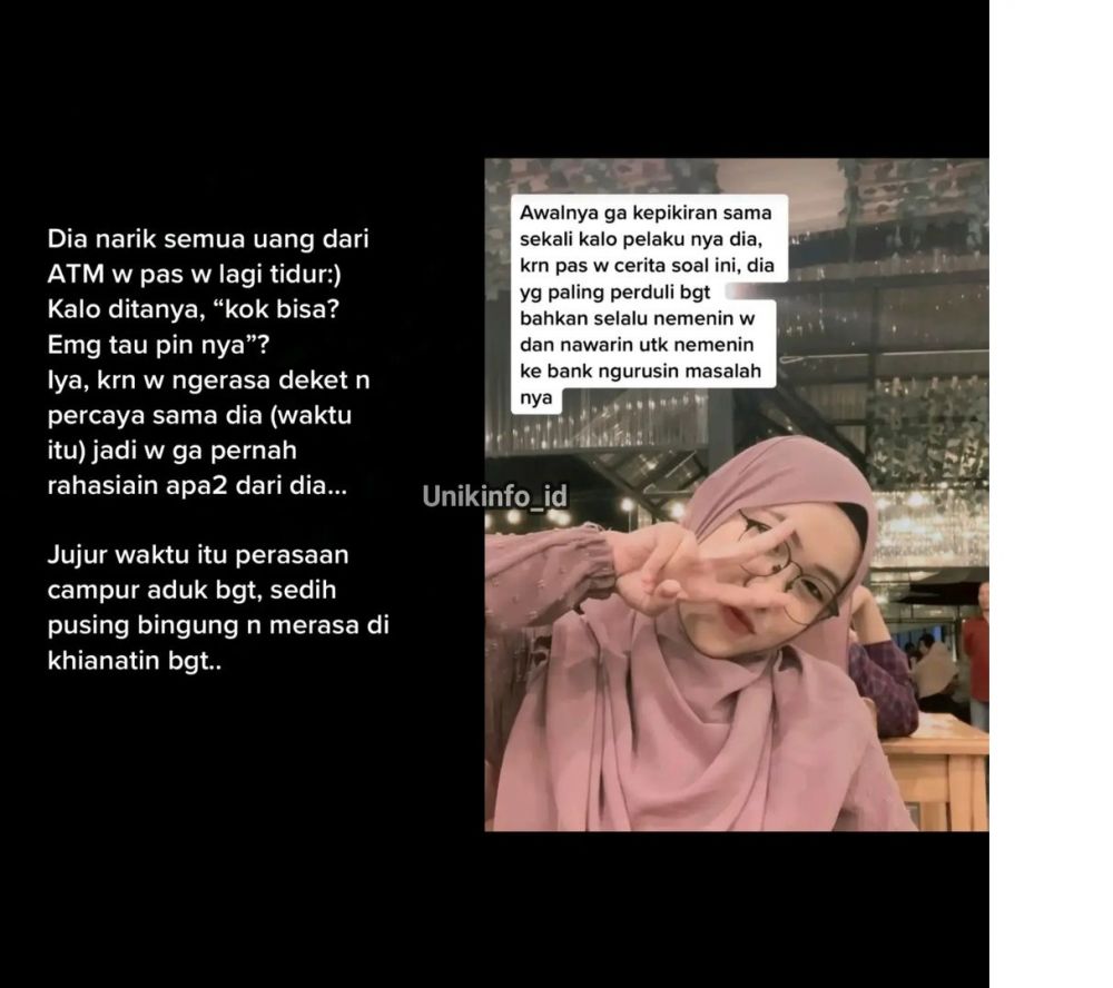 Kisah pilu wanita saat uang dicuri sahabat sendiri, terlalu percaya sampai beritahu pin ATM