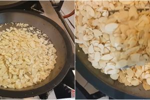 Cara menyangrai kacang almond slice supaya tak gosong dan renyah tahan lama