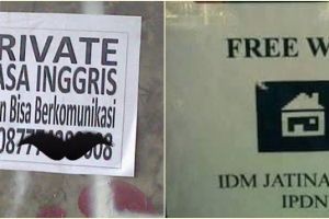 13 Salah tulis bahasa Inggris di pamflet ini walau paham tapi tetap bikin tepuk jidat