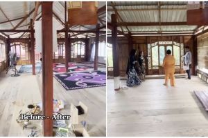 Dari luar tampak biasa, transformasi rumah panggung khas Bugis ini dalamnya seperti hotel bintang 5